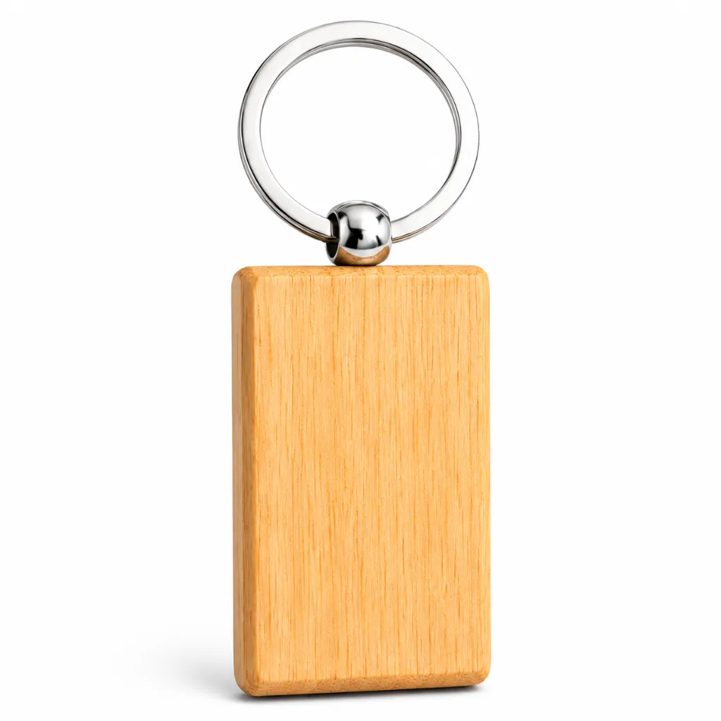 LLAVERO BAMBU RECTANGULAR